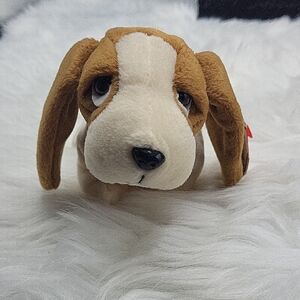 Ty 1998 Plush Dog Toy - Brown and White